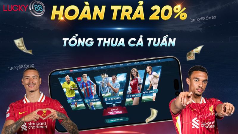Lucky88 hoàn trả không giới hạn