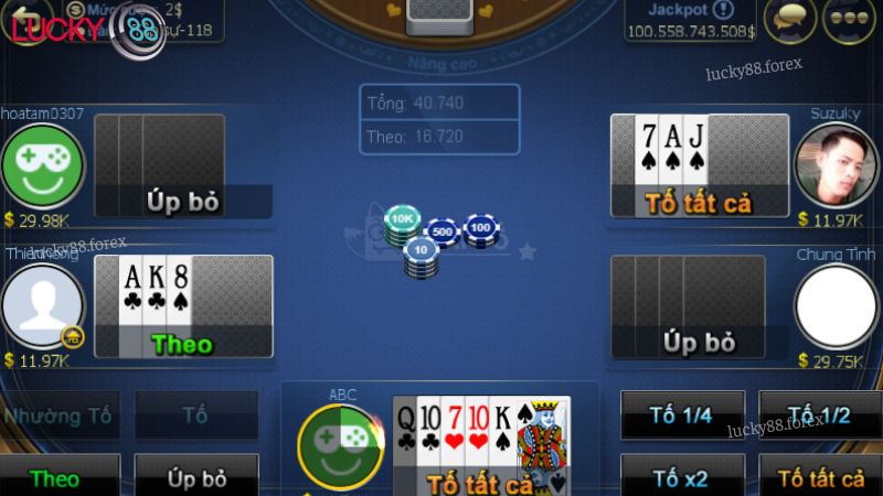 Hướng dẫn người mới cách tham gia chơi Xì tố Lucky88