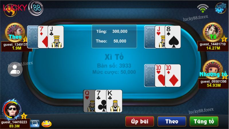 Mẹo và kinh nghiệm chơi Xì tố Lucky88 để chiến thắng