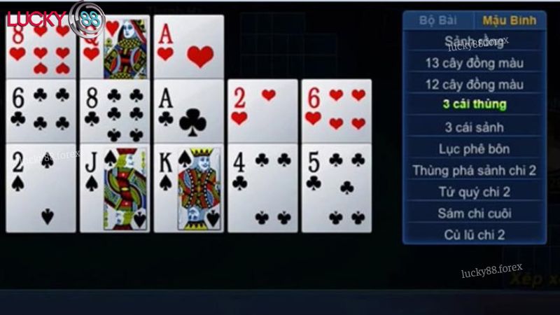 Đăng ký, đăng nhập Lucky88 để chơi Mậu binh 