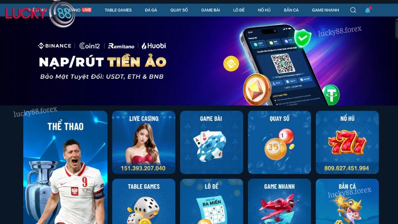 Lucky88 cập nhật tính năng mới với giao diện hoàn hảo